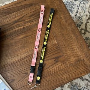 2 Bay Area Lanyards. SF 49Ers and Golden State Warriors Unisex